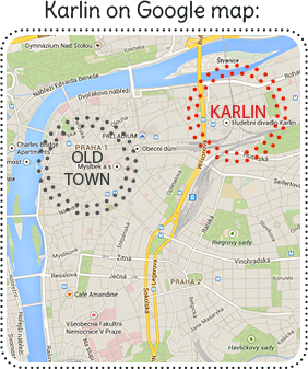 Karlin Food Tour Map